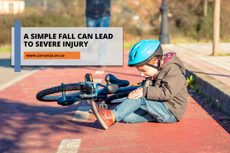  A simple fall can lead to severe injury