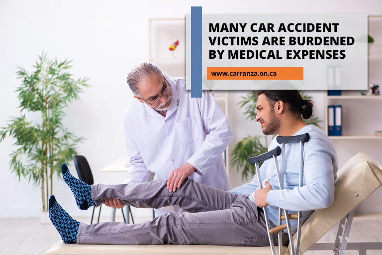 Many car accident victims are burdened by medical expenses